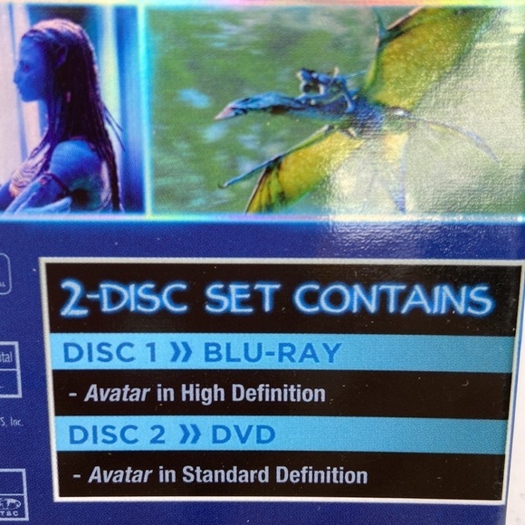 Disney Avatar BLU-RAY WIDE SCREEN / BONUS DVD New - Picture 3 of 5